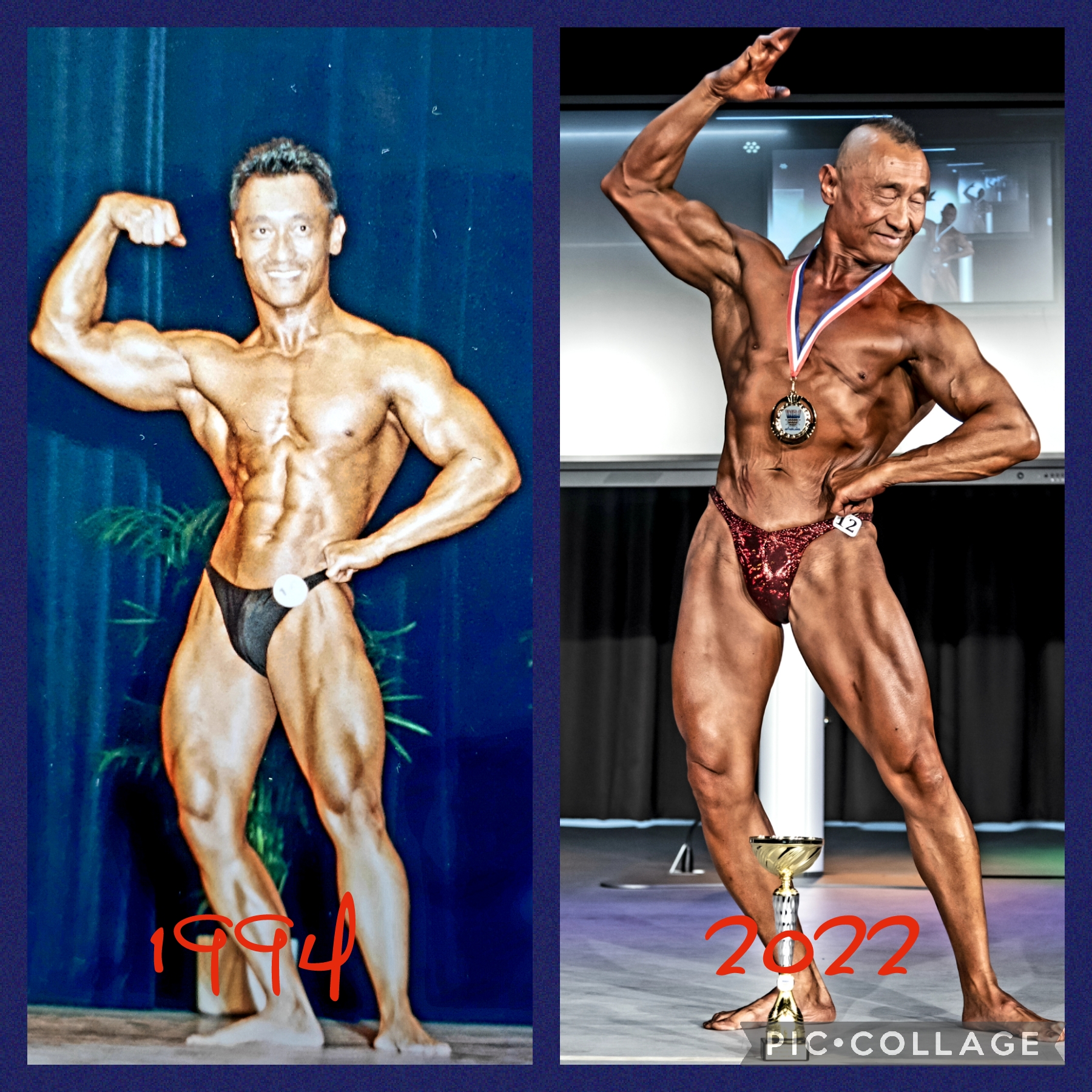 Natural bodybuilding is pure dramatische expressie foto